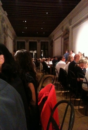 A moment of the dinner table at Fluxus dinner, courtesy pr/undercover